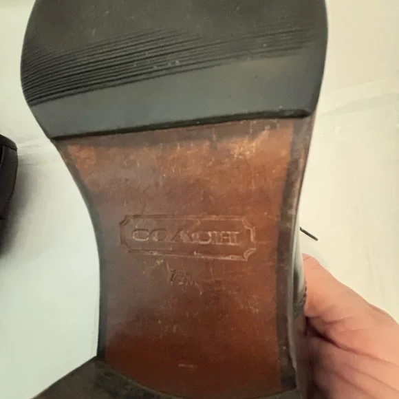 Coach Black Leather Women's Lyla Loafers oxfords - Picture 10 of 12